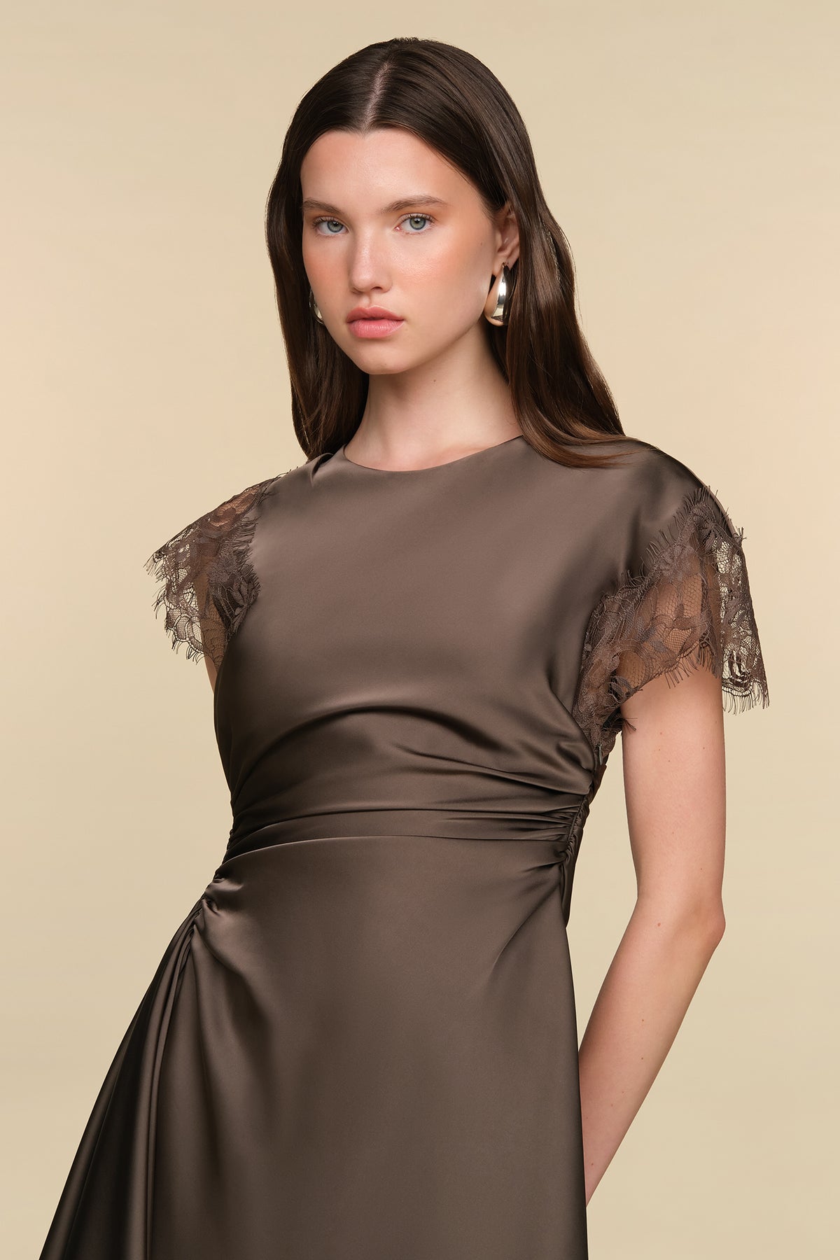 Zina Ruched Mini Dress