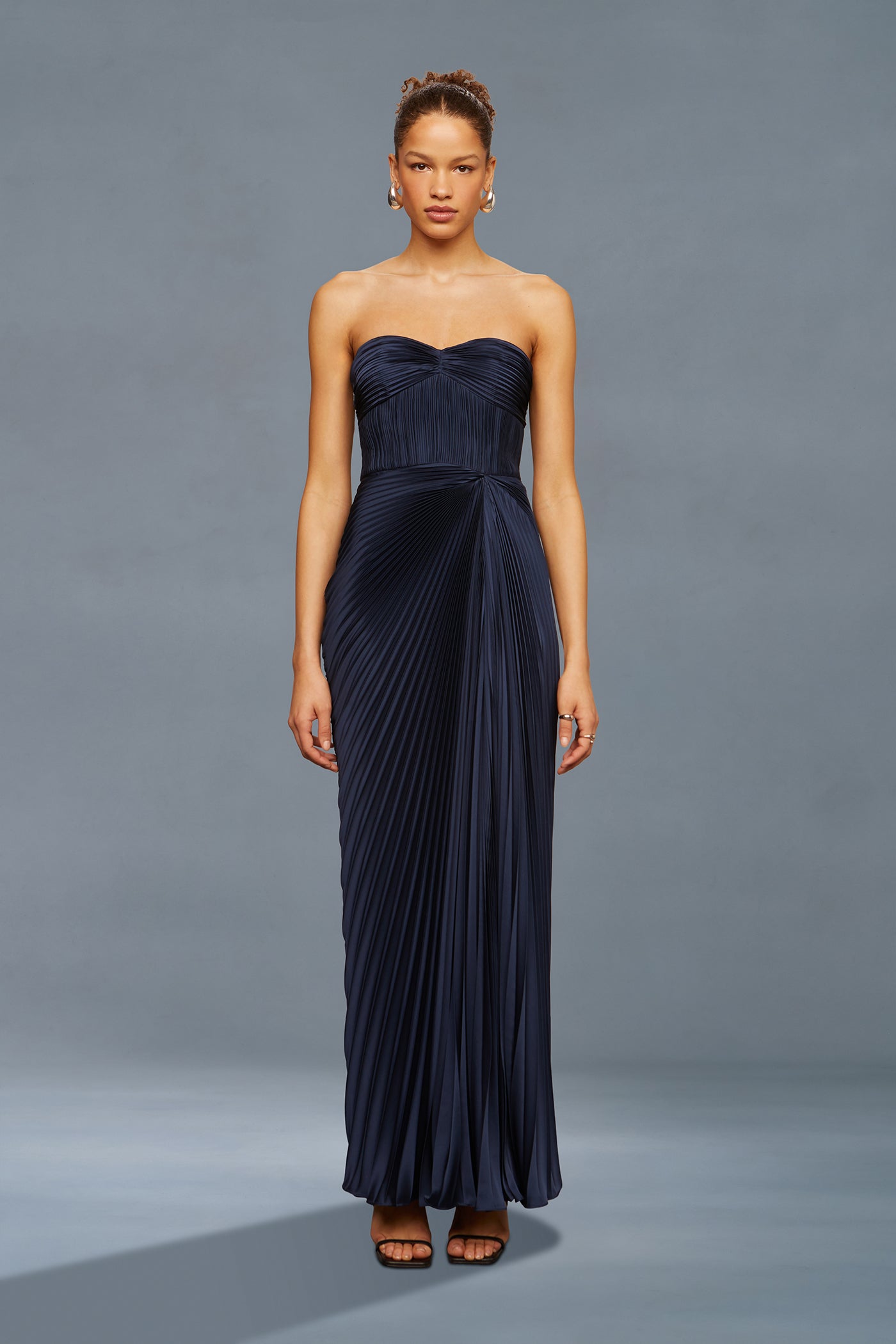amur blue dress Stef Pleated Gown Amur Chloe Gown in Tachyon Blue Blue Dresses for Women |