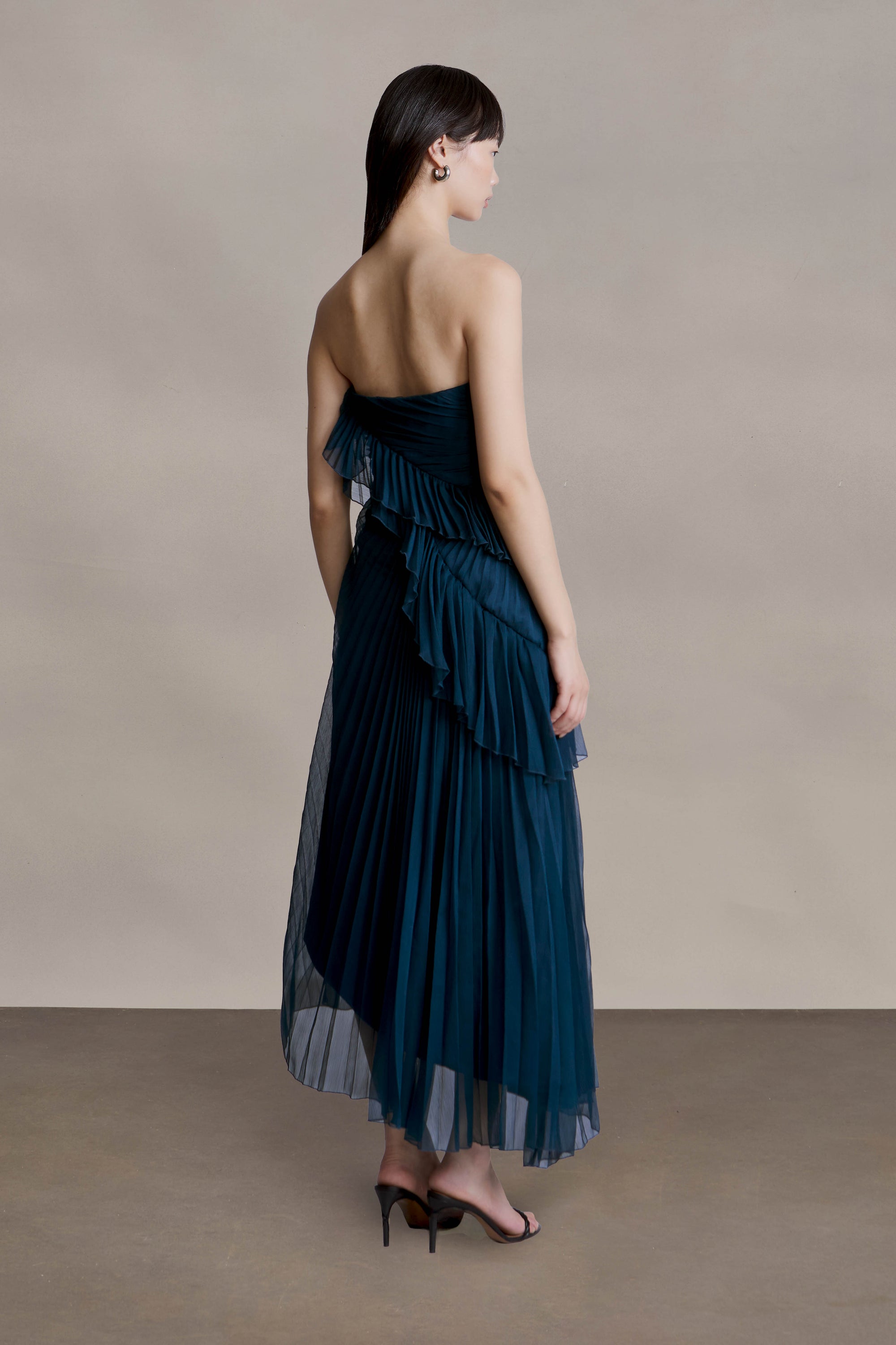 Caitlyn Strapless Midi Dress