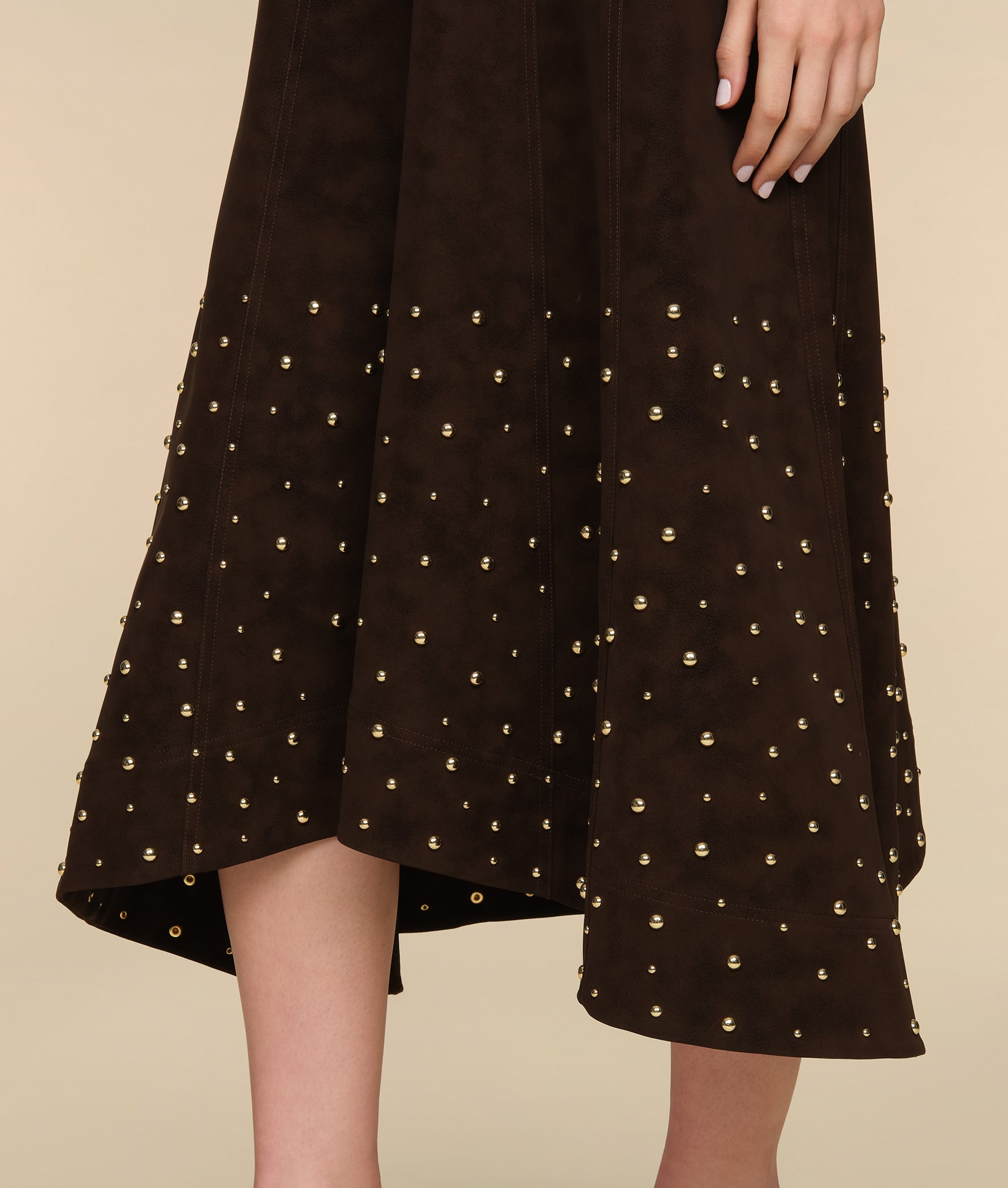 Kenny Suede Studded Midi