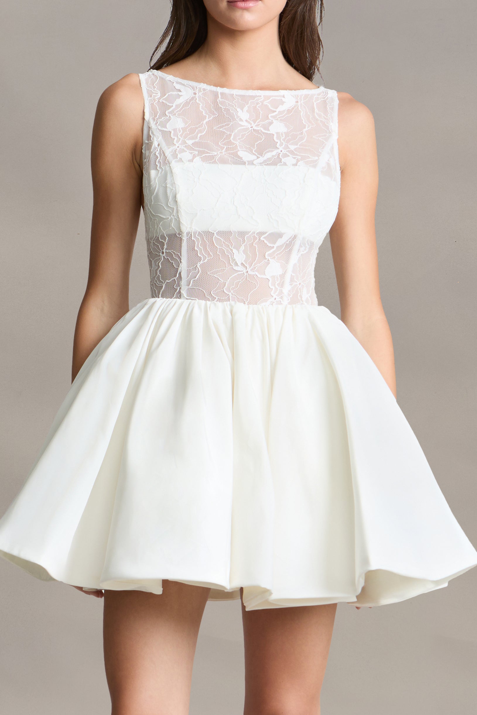 Lainey Boat Neck Mini Dress