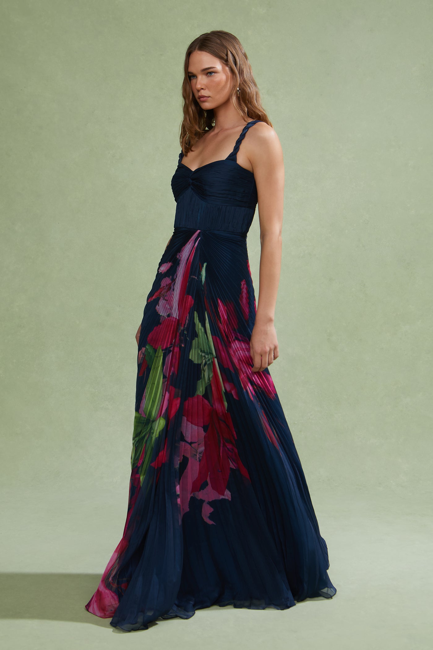 Drea Pleated Gown