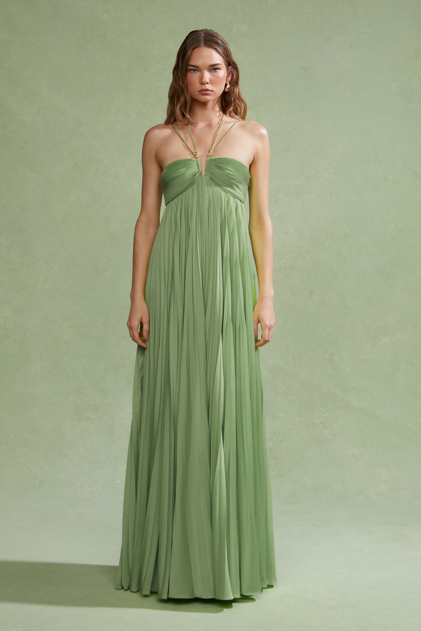 River Pleated Gown River Pleated Gown