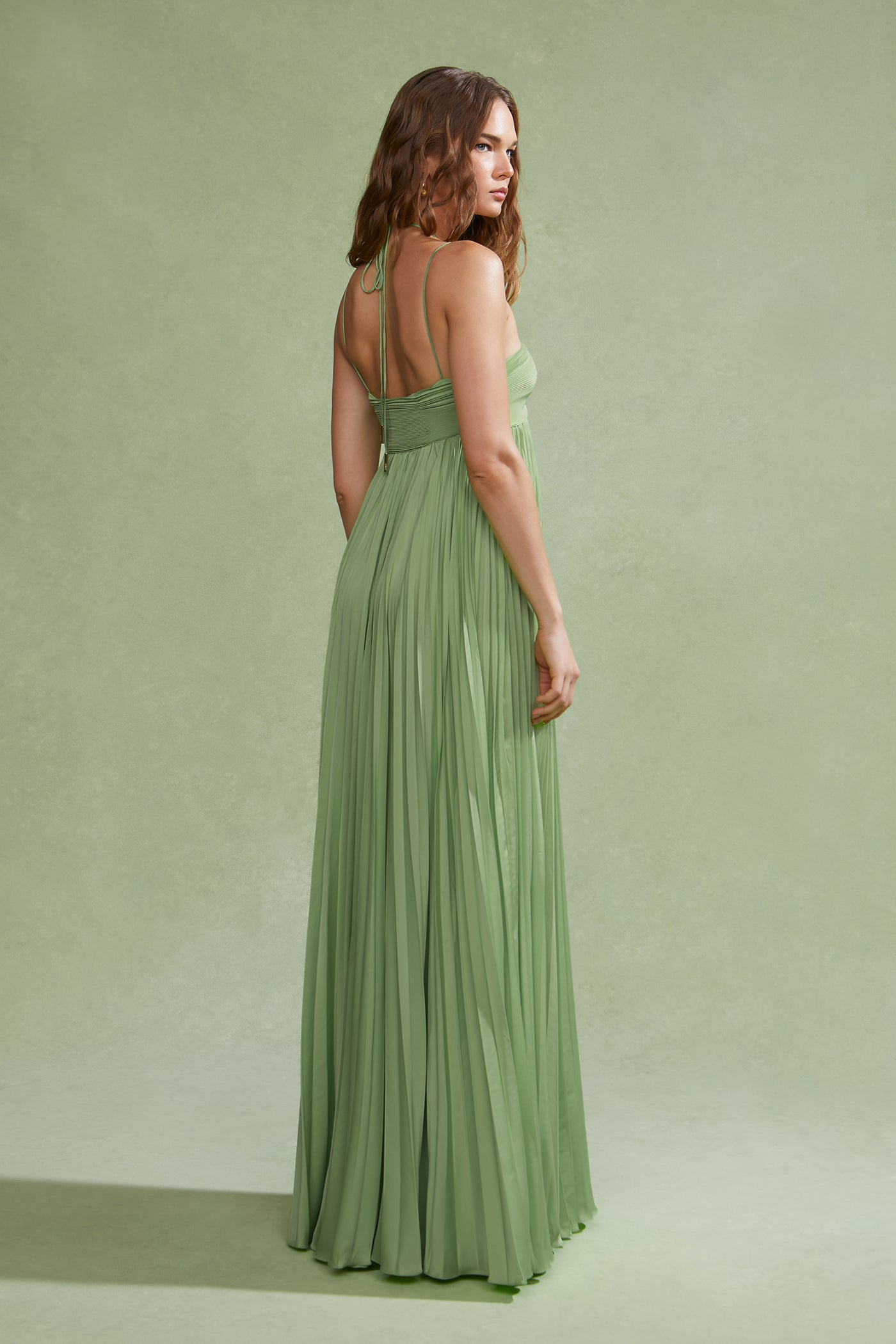 River Pleated Gown