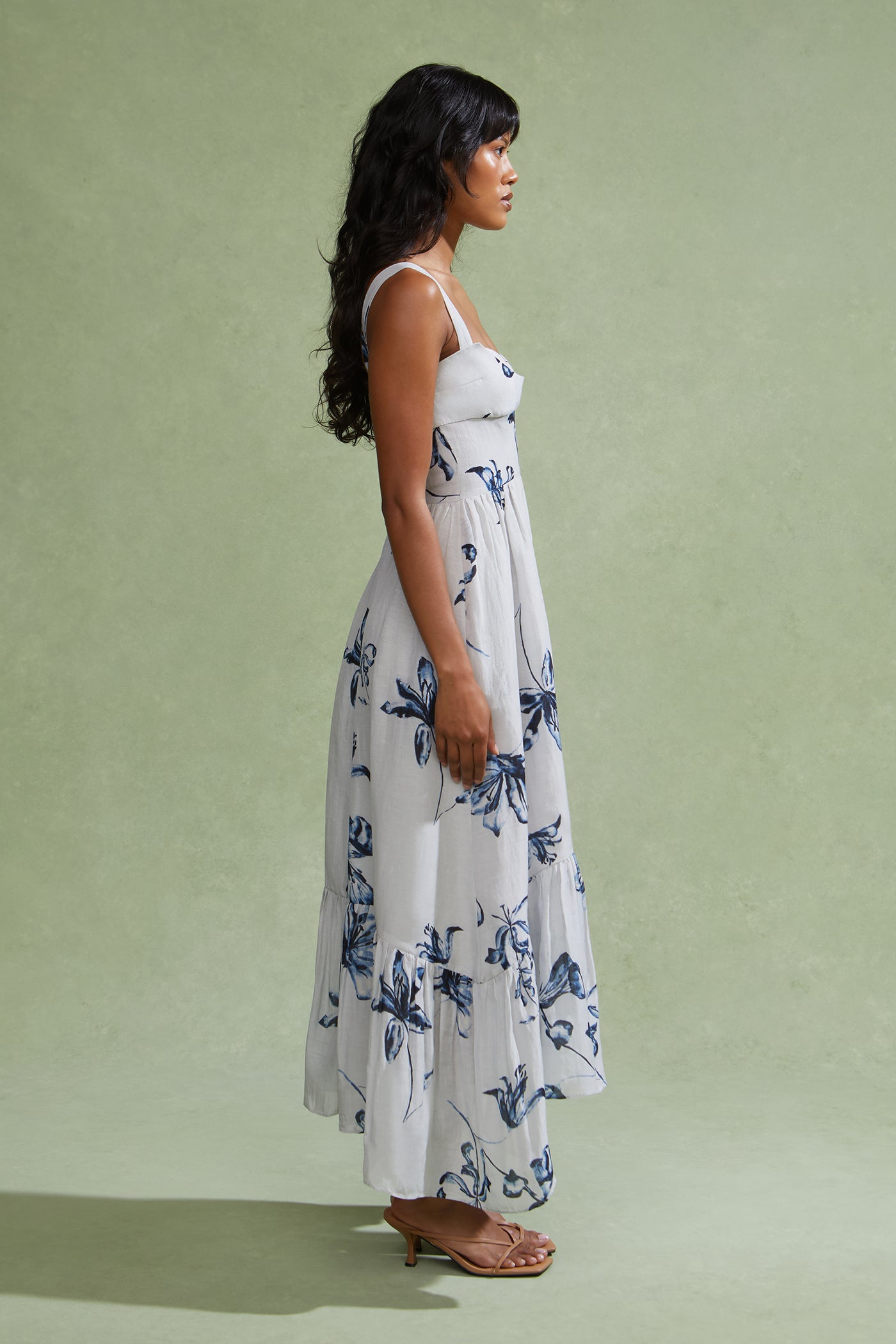 Evris Ruffle Hem Dress