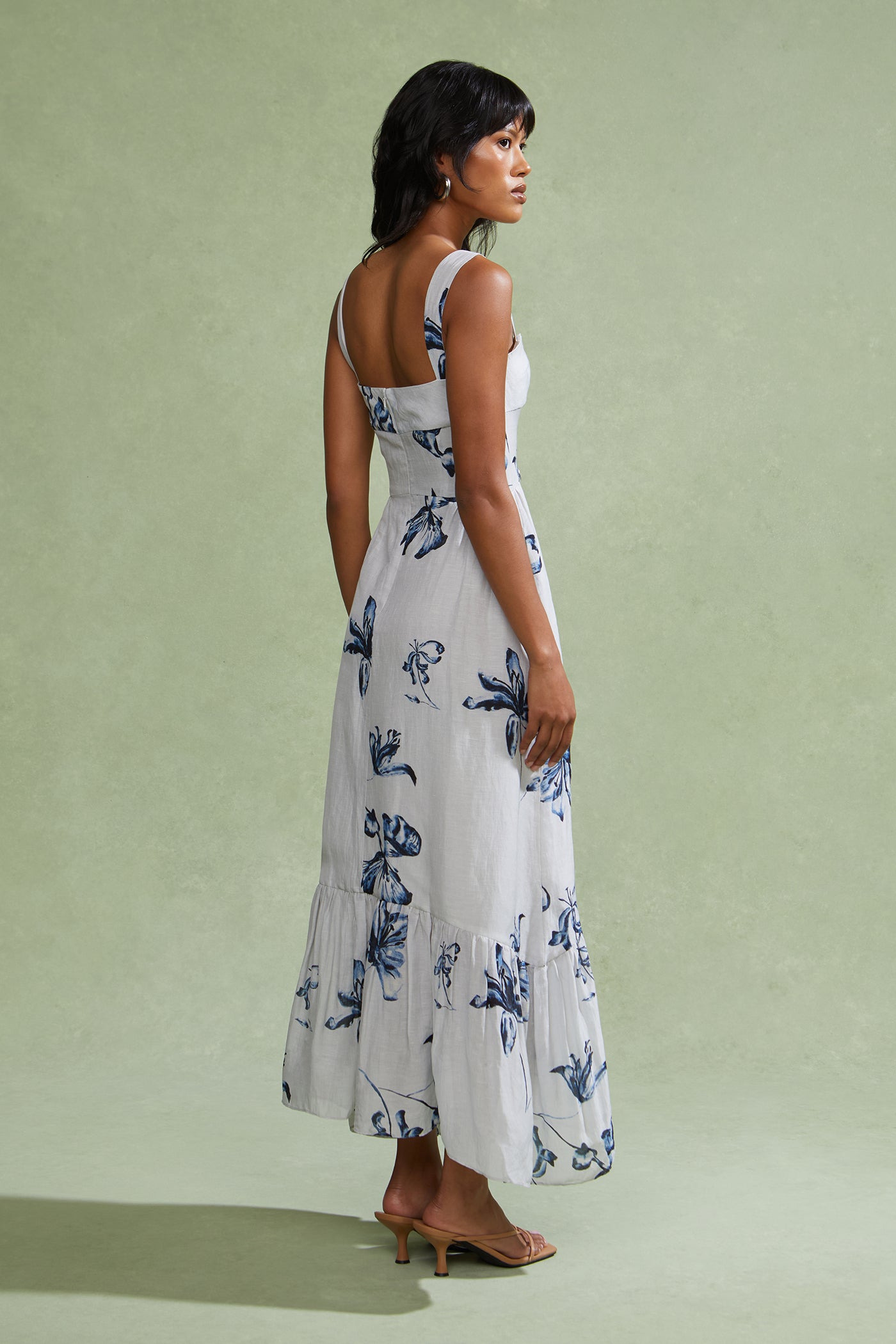 Evris Ruffle Hem Dress