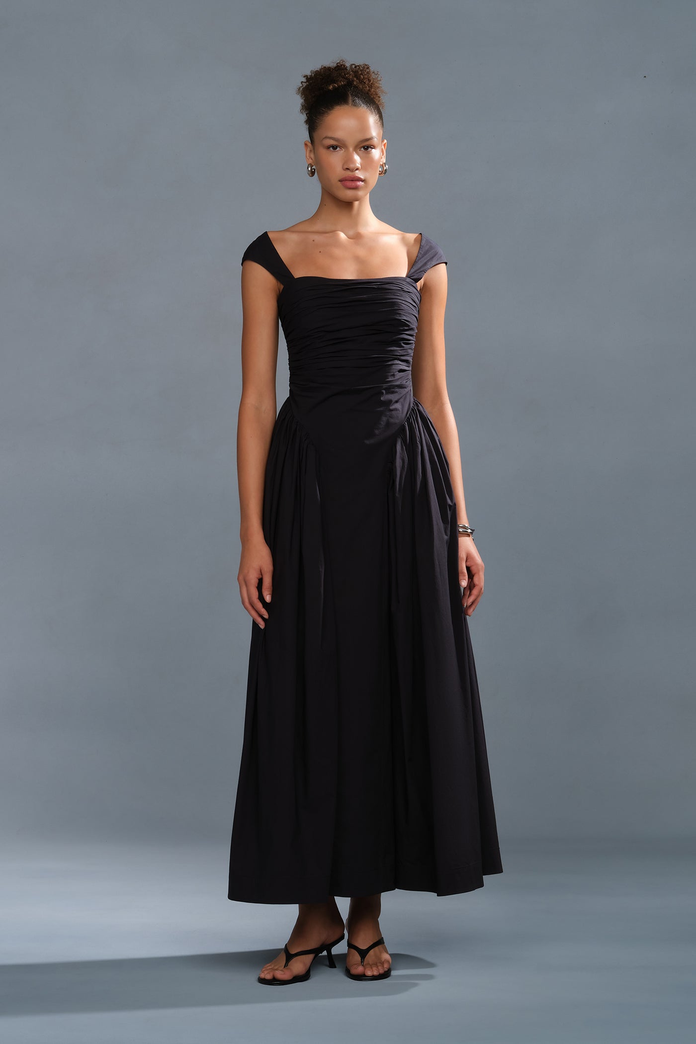 Galilea Ruched Dress Black / 6 Galilea Ruched Dress Black / 6