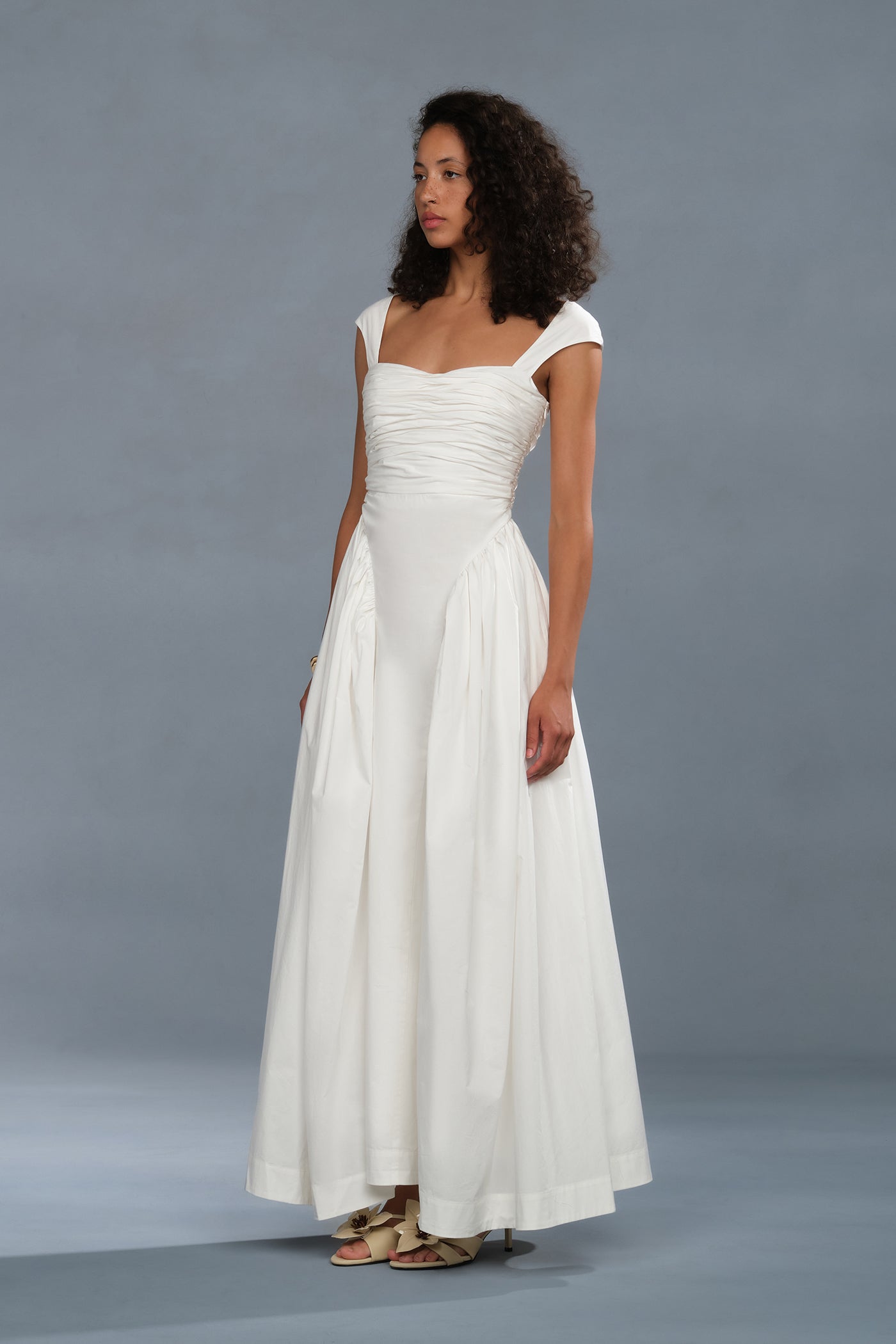 Galilea Ruched Dress Ivory / 0 Galilea Ruched Dress Ivory / 0