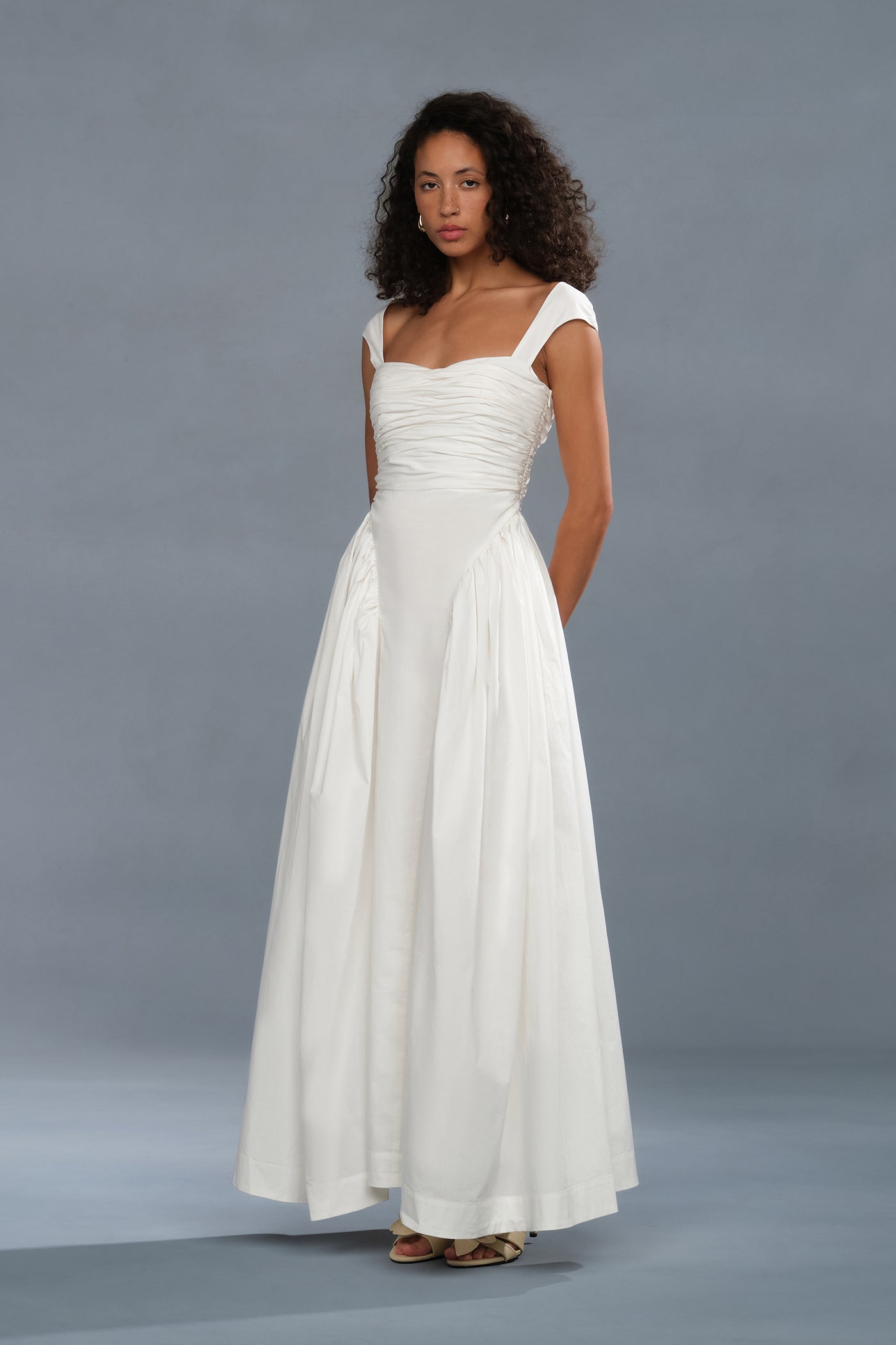Galilea Ruched Dress Ivory / 0 Galilea Ruched Dress Ivory / 0