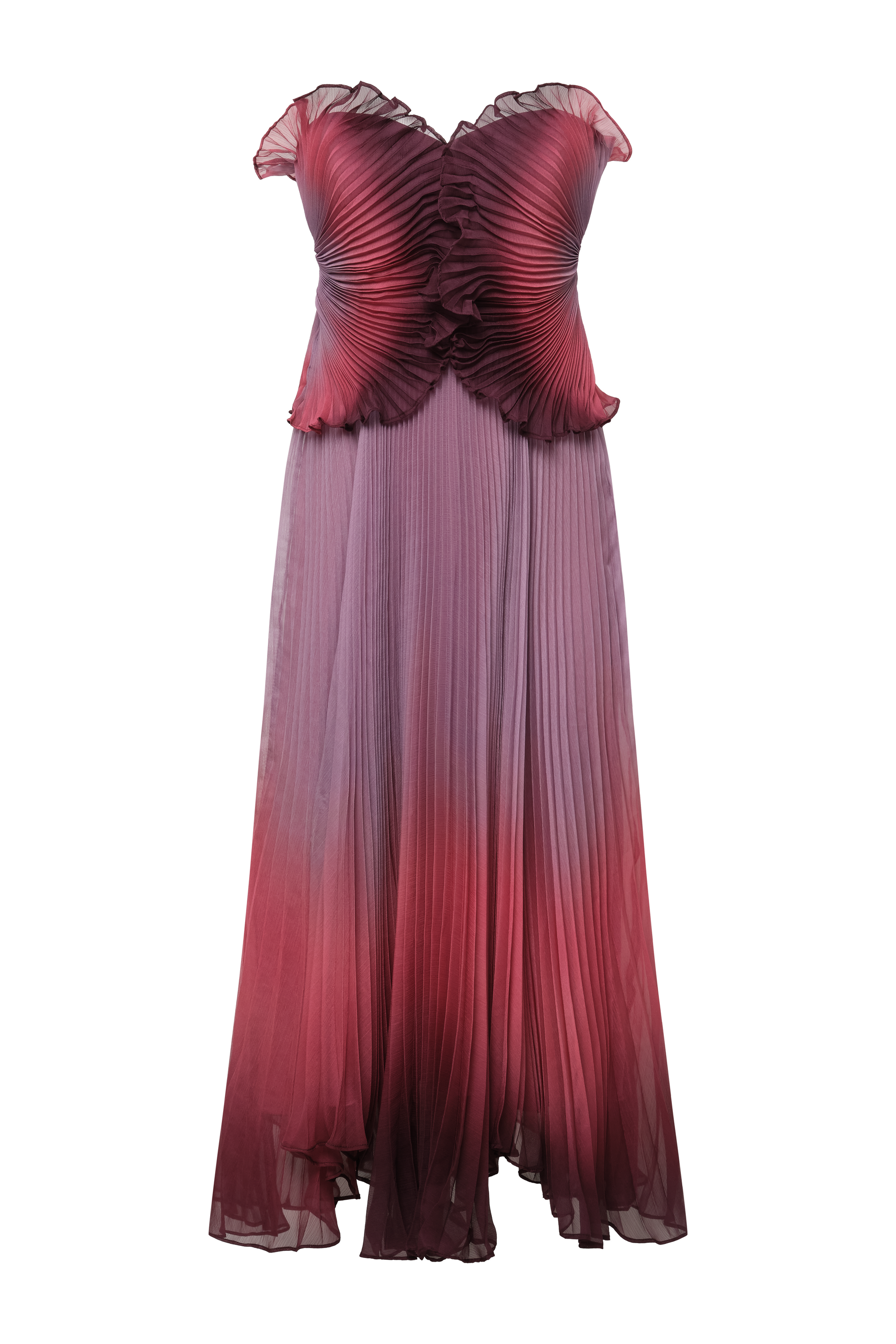 amur pleated strapless dress Harden Pleated Strapless Midi