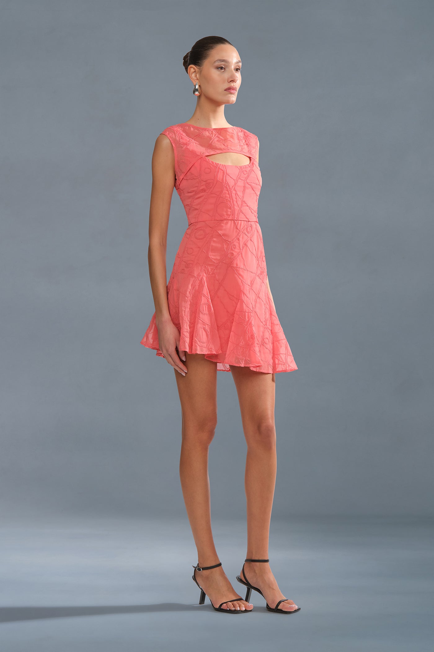 Quartz Asymmetrical Mini Dress