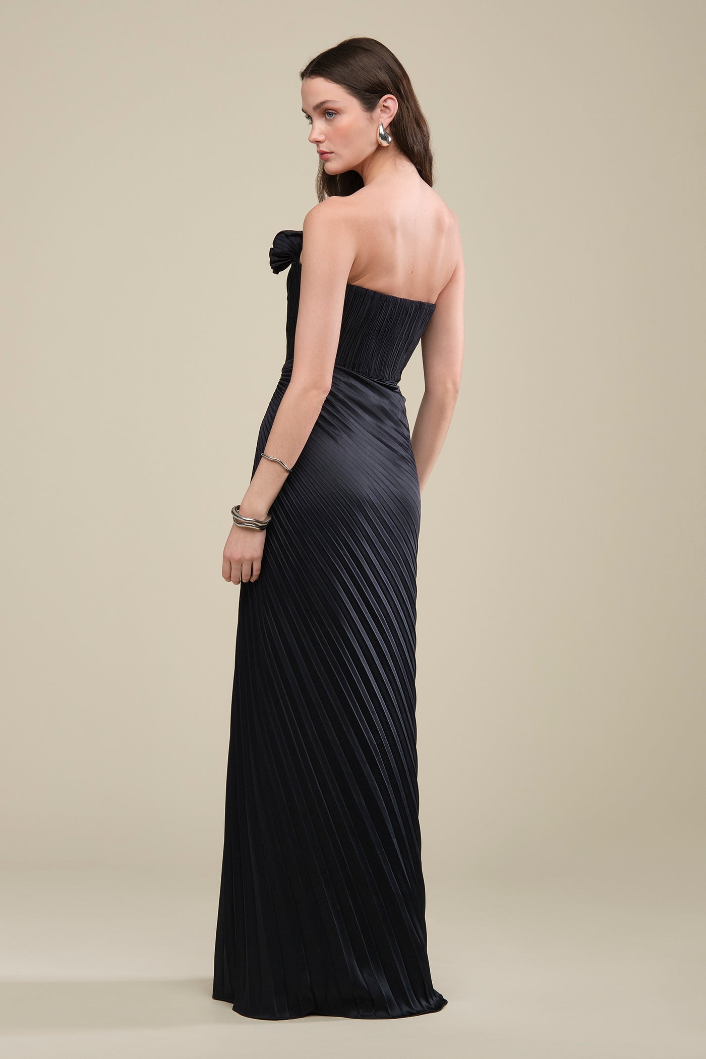 Kaylani Pleated Gown Navy / 00