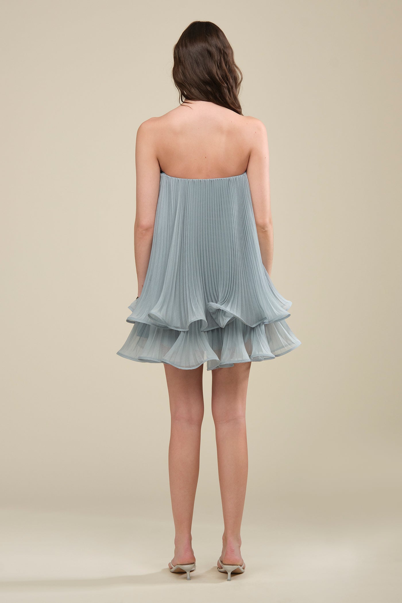 Dalia Pleated Baby Doll Dress