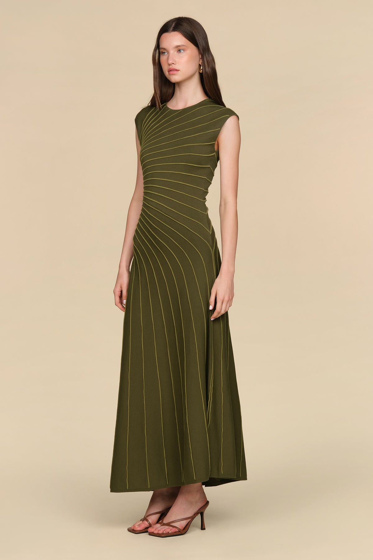 Freya Pleated Knit Dress
