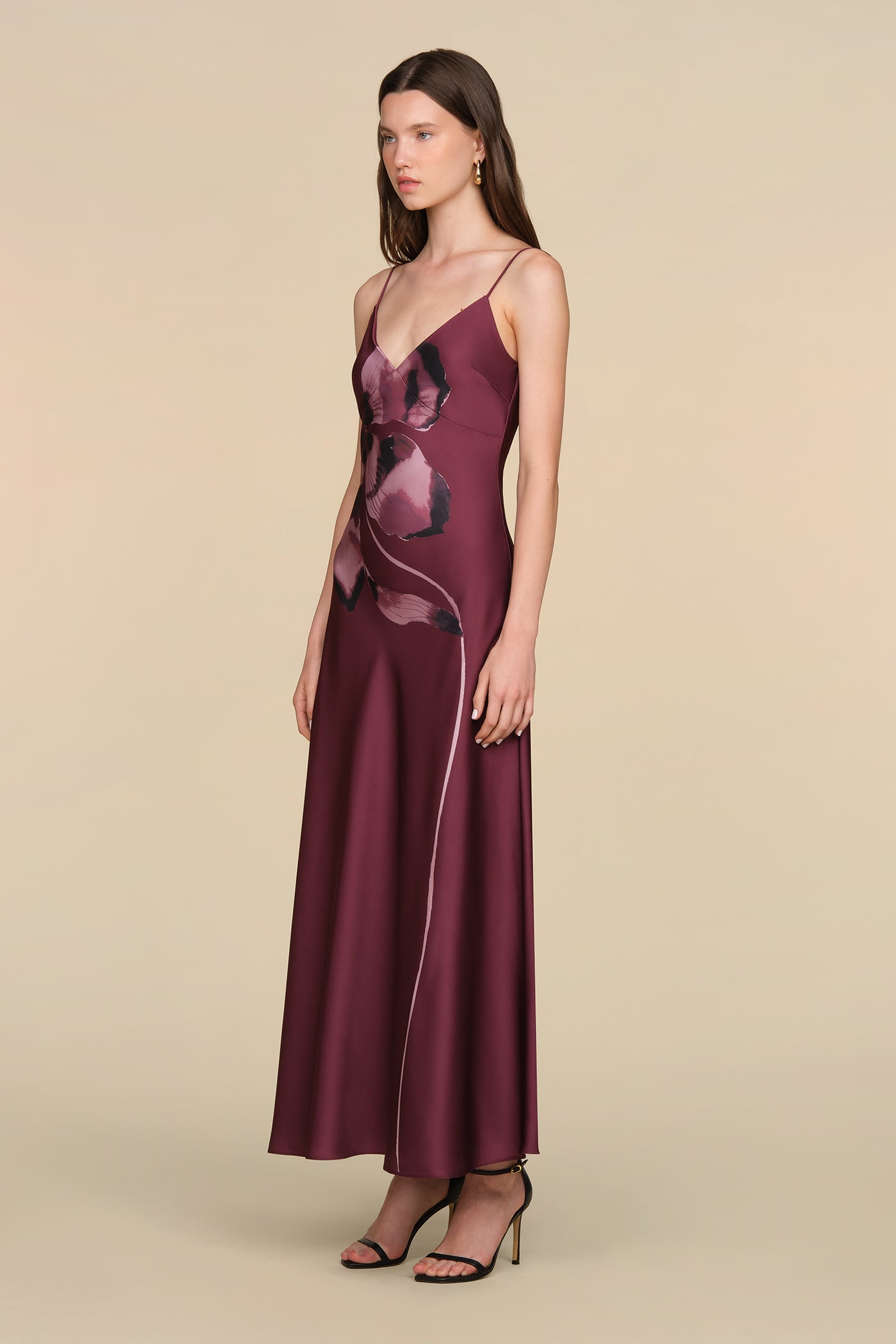 Coralee Printed Bias Dress
