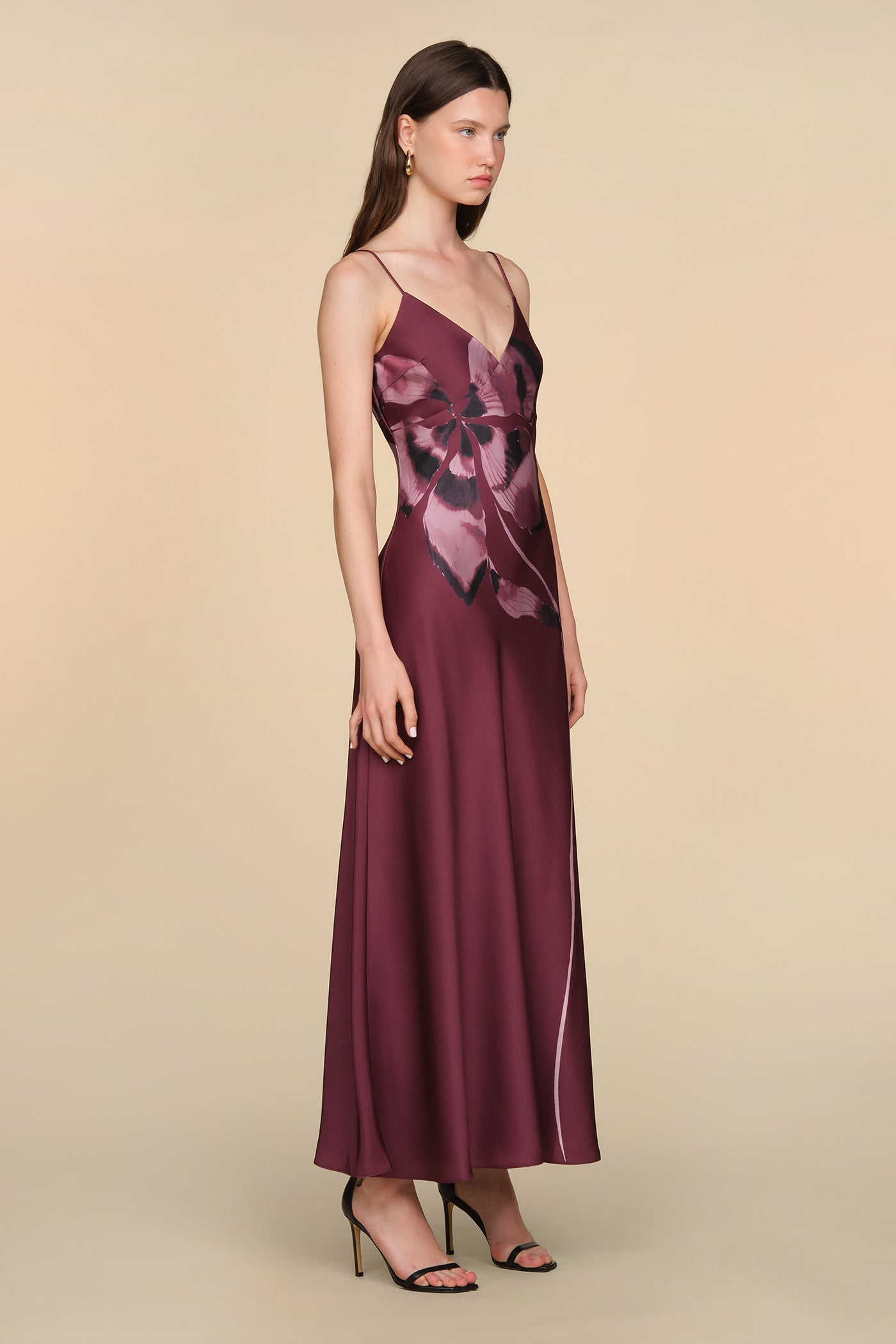 Coralee Printed Bias Dress