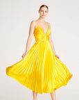 Viv Mitered Pleating Dress