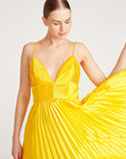Viv Mitered Pleating Dress