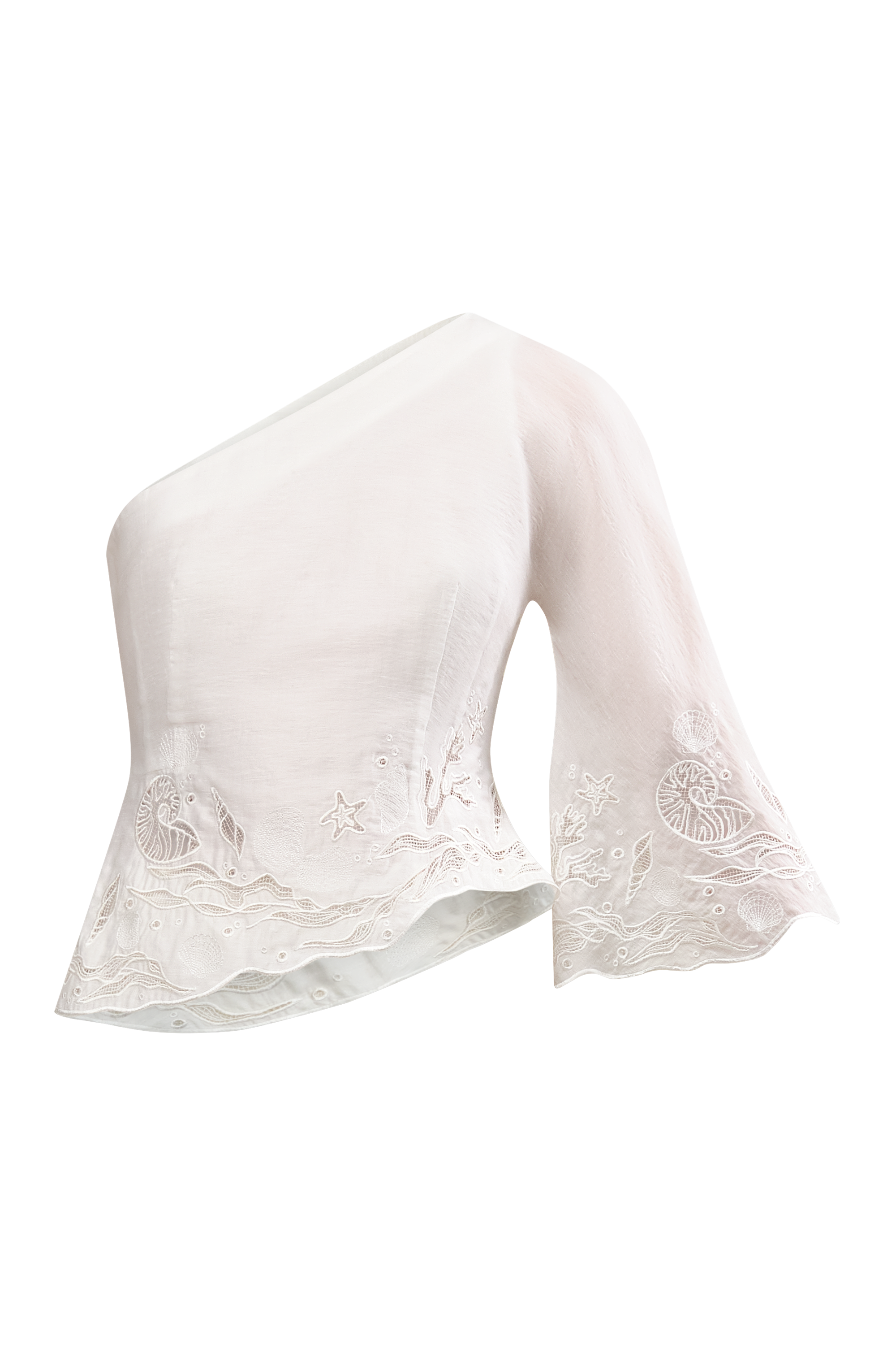 Olive Embroidered Top