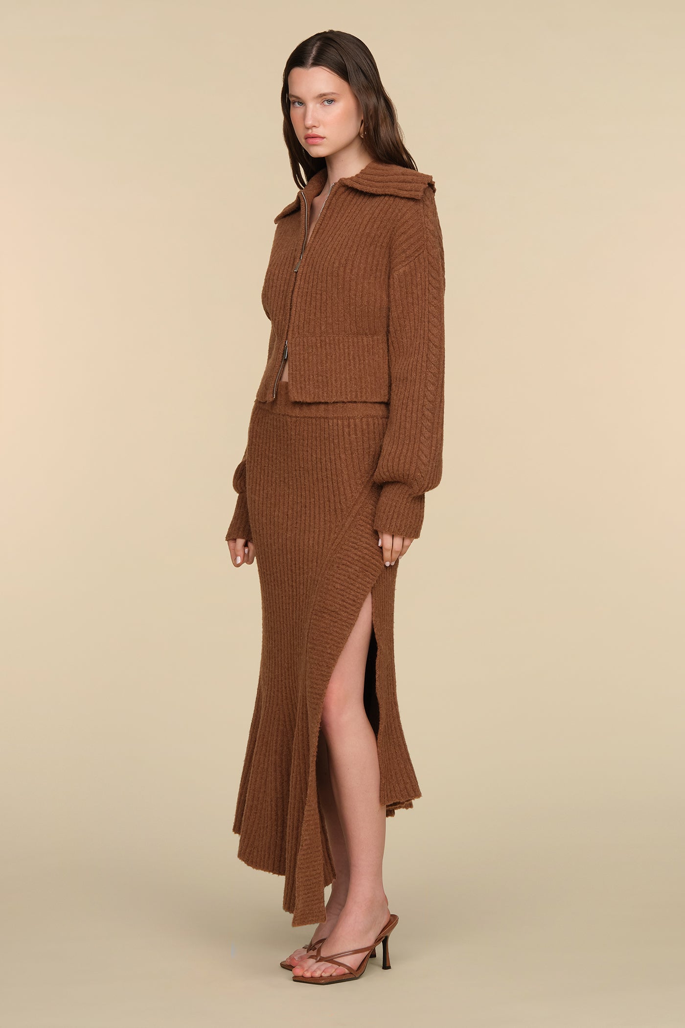 Elsie Cable Knit Skirt