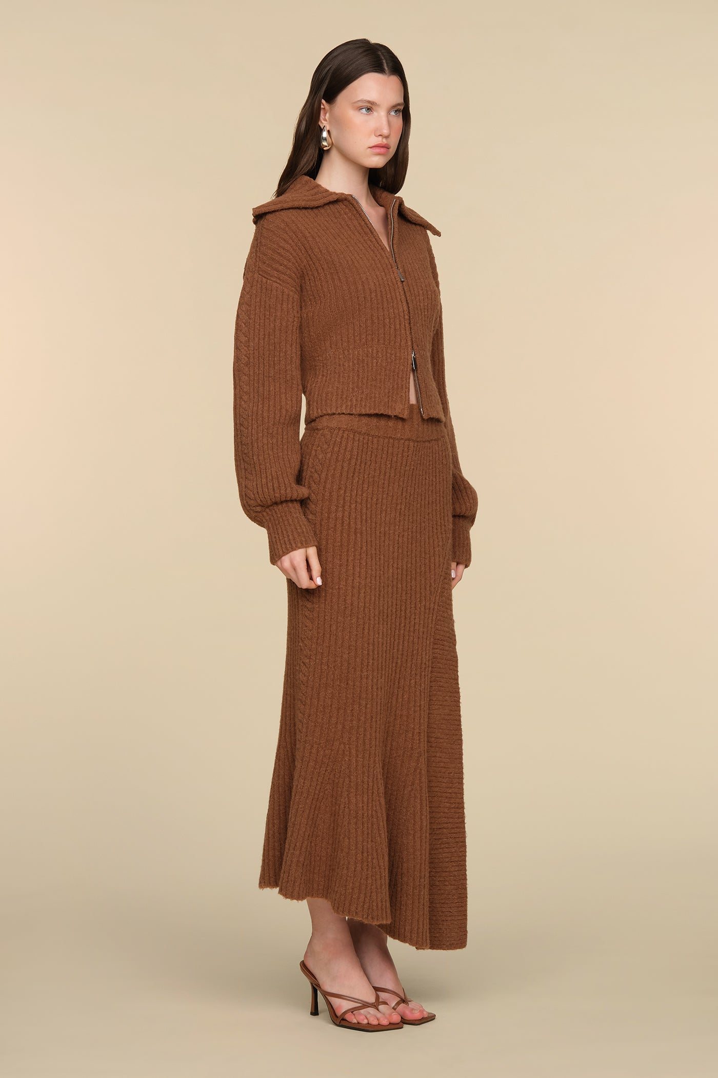 Elsie Cable Knit Skirt