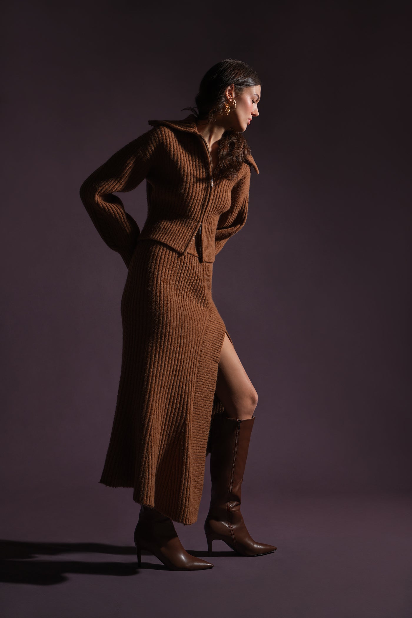 Elsie Cable Knit Skirt
