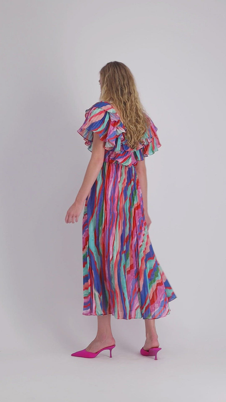 Luisa Pleated Dress