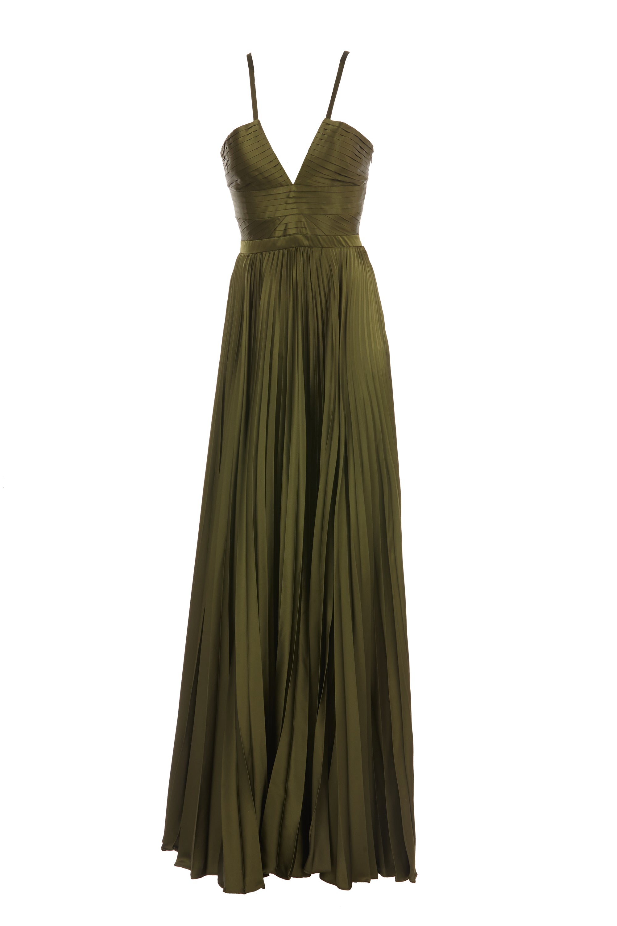 amur olive green dress Belle Dress