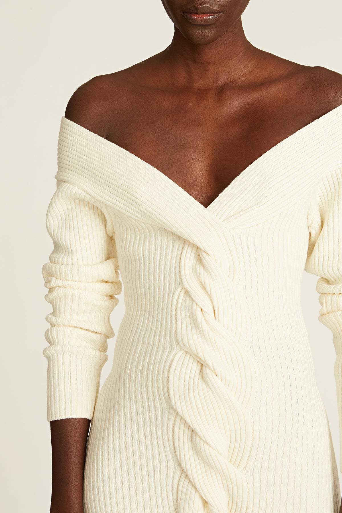 Trianna Off Shoulder Wool Dress Trianna Off Shoulder Wool Dress