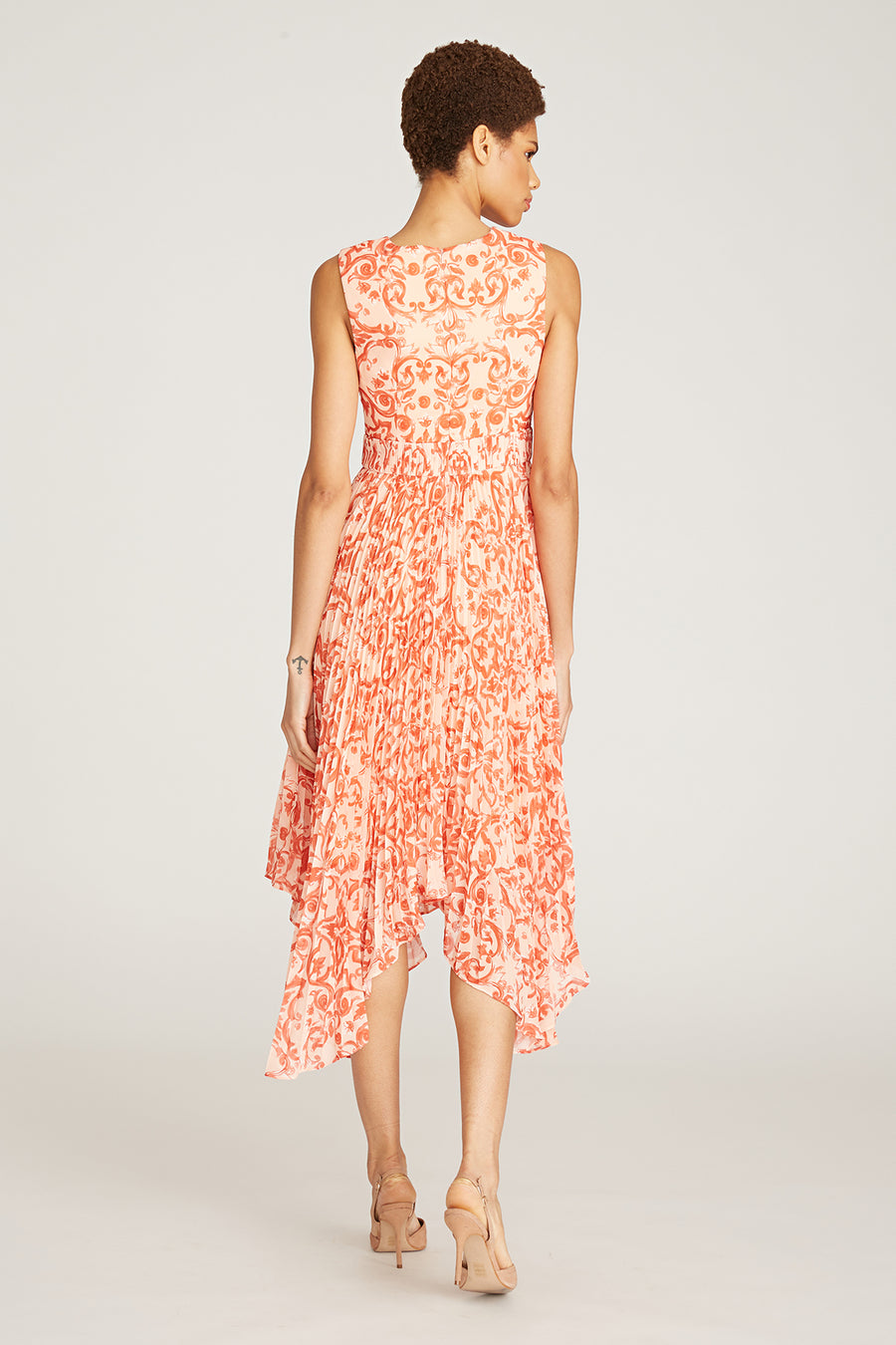 Zene Pleated Dress