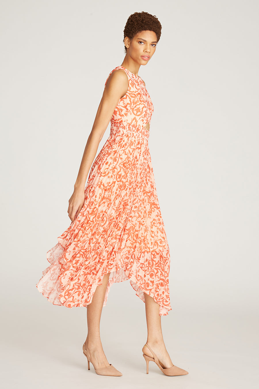 Zene Pleated Dress