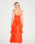 Lulla Pleated Midi Dress