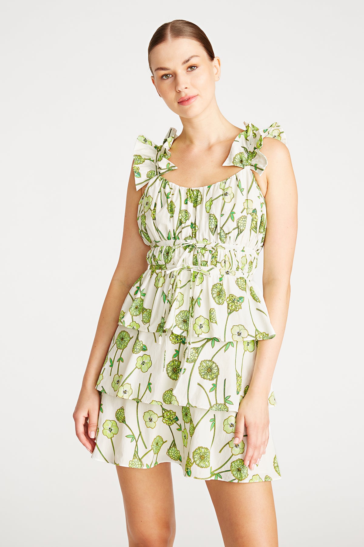 Clay Ruffle Mini Dress – AMUR