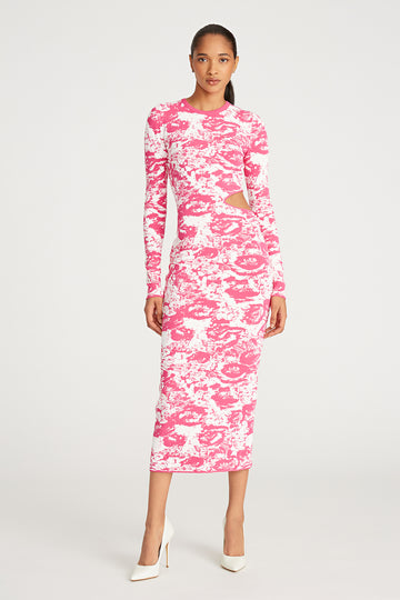 Cooper Cutout Jacquard Dress