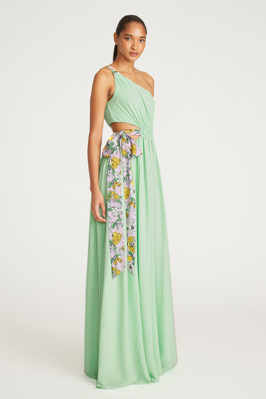 Zela One Shoulder Gown